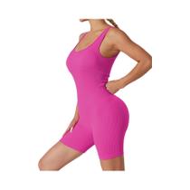 Macacão De Yoga Sem Mangas Sexy Para Mulheres Alta Elasticidade Secagem Rápida Respirável Roupas