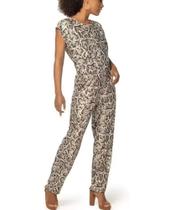 Macacão DeMillus Fashion 044018 Tamanho 46 Animal Print Em Microfibra Elástica Poliéster