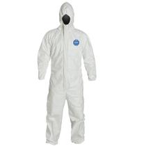 Macacão Descartável DuPont Tyvek com Punhos Elásticos e Capuz 2XL Macacão Descartável DuPont Tyvek com Punhos Elásticos e Capuz 2XL