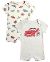 Macacão Disney Baby Boy, pacote com 2, leve, manga curta, 24 m