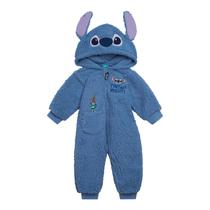 Macacão Disney Lilo & Stitch Cozy Sherpa Zip Up Blue Baby Macacão Disney Lilo & Stitch Cozy Sherpa Zip Up Blue Baby
