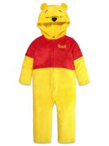Macacão Disney Winnie the Pooh de lã com zíper para meninos Macacão Disney Winnie the Pooh de lã com zíper para meninos