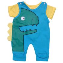 Macacão divertido dinossauro bebê menino Macacão divertido dinossauro bebê menino