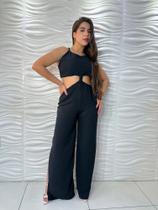 Macacão Duna Nolzinho Pantalona Com Fenda Natal Reveillon Macacão Duna Nolzinho Pantalona Com Fenda Natal Reveillon