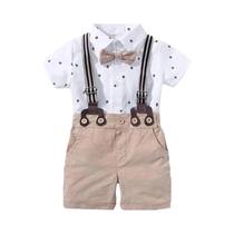 Macacão e Arco para Bebê Recém-Nascido - Conjunto Presente para Meninos Macacão e Arco para Bebê Recém-Nascido - Conjunto Presente para Meninos