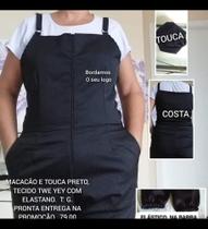 Macacão e touca preto