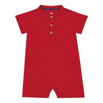 Macacão Em Flame Charpey Roupinha Bebê Manga Curta Botões Funcionais Conforto E Estilo