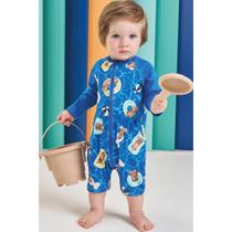 Macacão em Malha UV Dry com Proteção UV 50+ LucBoo Bebê Menino Macacão em Malha UV Dry com Proteção UV 50+ LucBoo Bebê Menino