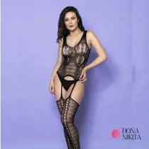 Macacão em Renda S/ Manga Preto