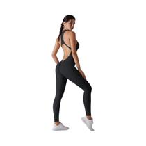 Macacão Esportivo Feminino Com Controle De Abdômen E Efeito Levanta Bumbum Para Yoga, Fitness E