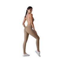 Macacão Esportivo Feminino Com Controle De Abdômen E Efeito Levanta Bumbum Para Yoga, Fitness E