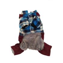 Macacão Estilo Jeans Pet Cachorro Roupa Poliéster Cão Gato M