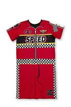 Macacão Fantasia Infantil Piloto Vermelho