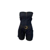 Macacão Fem. sem alça Jeans Latest Macacão Fem. sem alça Jeans Latest