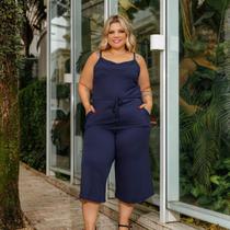 Macacão Feminino Alcinha Pantacourt Plus Size