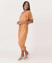 Macacão Feminino Amarração Manga Curta Marisa-73789