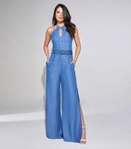 Macacão feminino azul