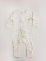 Macacão Feminino Bebê com Zíper frontal algodão Tamanho P