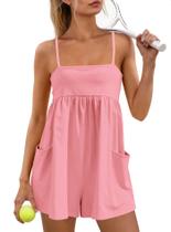 Macacão feminino casual com tiras LAMISSCHE Summer Coral XS