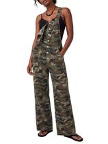 Macacão feminino casual e folgado Kedera, jeans ajustável, solto, de pernas largas, calças jeans, macacões com bolsos Macacão feminino casual e folgado Kedera, jeans ajustável, solto, de pernas largas, calças jeans, macacões com bolsos