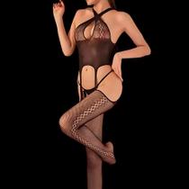 Macacão Feminino com Alças Cruzadas e Trama Texturizada