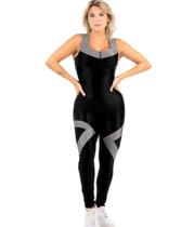 Macacão Feminino Com Bojo Academia Corrida Ginastica Fitness