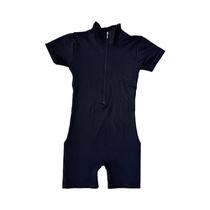 Macacão Feminino De Verão Com Zíper E Manga Curta Para Academia, Fitness, Esportes E Corrida