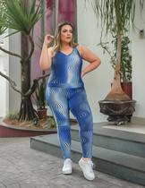 Macacão Feminino Estampado Plus Size Macacão Feminino Estampado Plus Size