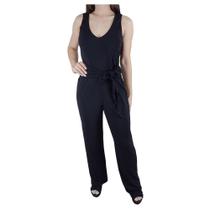 Macacão Feminino Lado Avesso Fashion Preto - L1258