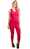 Macacão Feminino Longo Com Saia Tapa Bumbum Fitness Macacão Feminino Longo Com Saia Tapa Bumbum Fitness