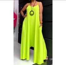 Macacão feminino longo flare