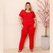 Macacão Feminino Longo Manga Curta Verão Plus Size