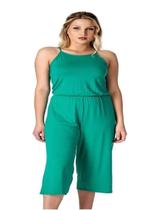 Macacão Feminino Pantacourt Regata Alça Fina