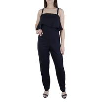 Macacão Feminino Parado no Ar Caribe Longo Preto - 72063
