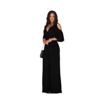Macacão Feminino plus Size Com Decote Em V E Ombros Descobertos, Calças Largas Soltas Para Primavera