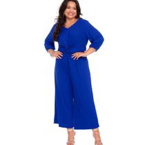 Macacão Feminino Plus Size Midi Macacão Feminino Plus Size Midi