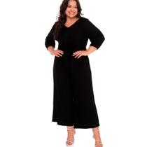 Macacão Feminino Plus Size Midi