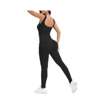 Macacão Feminino Sem Mangas Com Decote Quadrado E Sutiã Embutido, Estilo Bodycon Para O Verão
