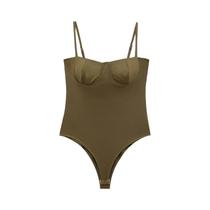 Macacão Feminino Sexy Com Alça Fina E Ajuste Slim Para Praia, Macacão Macio Zevity 2025 LS9043