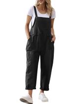 Macacão Feminino YESNO Solto e Casual Preto Macacão Feminino YESNO Solto e Casual Preto