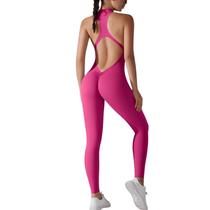 Macacão Fitness Empina Bumbum Zíper Frontal Costas Decote em V Push Cores M003 Macacão Fitness Empina Bumbum Zíper Frontal Costas Decote em V Push Cores M003