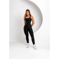Macação fitness feminino com bojo removível Zero transparecia Macação fitness feminino com bojo removível Zero transparecia