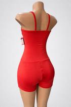 Macacão Fitness Feminino Curto Academia Modelador Zero Transparência Macacão Fitness Feminino Curto Academia Modelador Zero Transparência