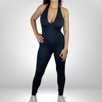 Macacão Fitness Feminino Frente Única Academia Confortável