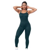 Macacão Fitness Feminino Modelador Alta Sustentação Premium Compressão Confortável Academia Treino Lançamento Cor:MARSAL