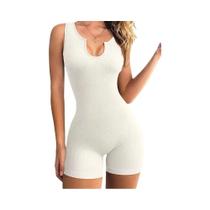 Macacão Fitness Feminino - Sem Mangas, Casual, para Primavera/Verão