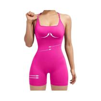 Macacão Fitness Feminino Sexy - Ajustável, Sem Costas e com Detalhe Cruzado