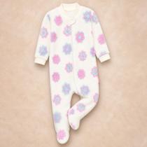 Macacão Fleece Bebê Estampado Zíper Solinha Antiderrapante 12 a 24m Macacão Fleece Bebê Estampado Zíper Solinha Antiderrapante 12 a 24m