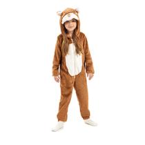 Macacão Fleece com Capuz Infantil Pijama Kigurumi Quentinho Inverno Urso