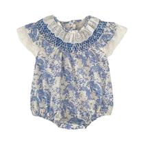 Macacão Floral De Algodão Para Bebê Menina 0-24M, Macacão De Verão Para Recém-Nascidos 2026